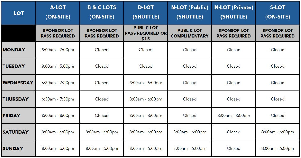 Shuttle hours 2